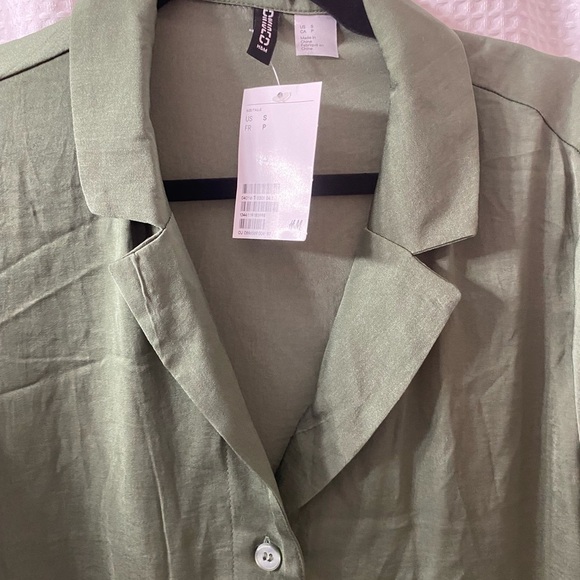 NWT H&M Collared Button Up Dress - Picture 4 of 5